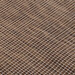 vidaXL Tapis à tissage plat d'extérieur 80x150 cm Marron