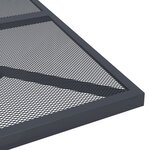 vidaXL Ensemble de salle à manger de jardin 3 Pièces anthracite acier