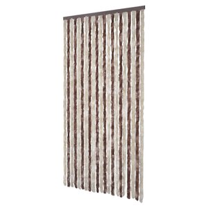 vidaXL Moustiquaire Beige et marron clair 100x220 cm Chenille