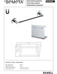 Porte-serviettes aimanté RAWELL pour radiateur 26x5,4x6,3 cm