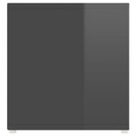 vidaXL Meubles TV 2 Pièces Gris brillant 107x35x37 cm Aggloméré