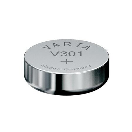 Pile oxyde argent pour montres v301 (sr43) 1 55 volt varta
