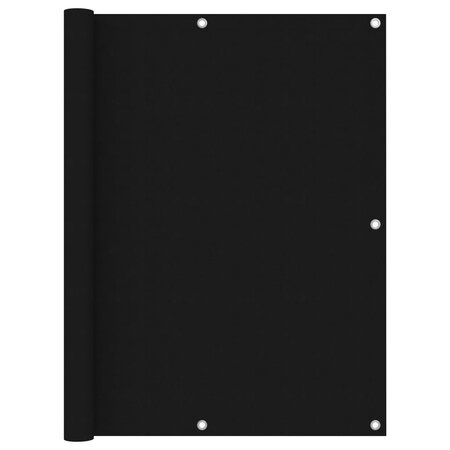 vidaXL Écran de balcon Noir 120x400 cm Tissu Oxford