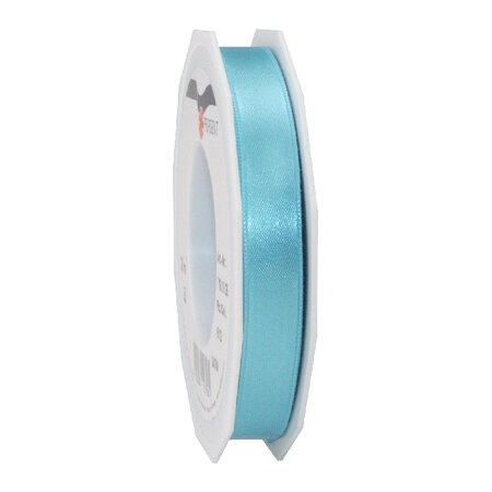 Satin double face 25-m-rouleau 15 mm aigue marine
