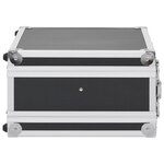 Vidaxl mallette pour arme à feu aluminium abs noir