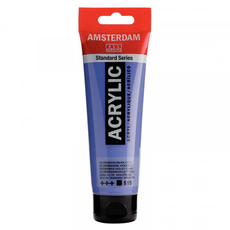 Peinture acrylique en tube - outremer violet clair - 120ml - amsterdam
