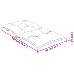 vidaXL Coussins de chaise à dossier bas lot de 2 modèle de feuille