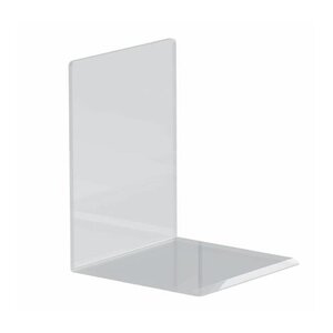 Lot de 2 Serre-livres en Acrylique 10 x 10 x 13 cm Transparent MAUL