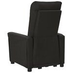 vidaXL Fauteuil de massage Noir Tissu