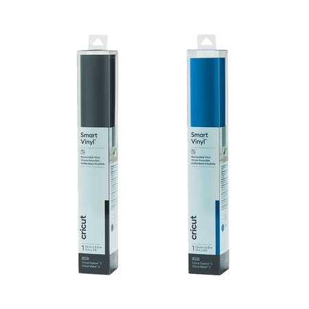 2 vinyles amovibles 91 x 33 cm - bleu  noir