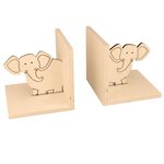 3 décorations chambre enfant en bois - Eléphant / crocodile