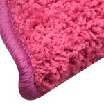 vidaXL Tapis de marches d'escalier 15 Pièces Rose 65x21x4 cm
