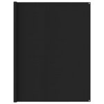 vidaXL Tapis de tente 250x600 cm Noir