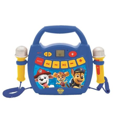 LA PAT' PATROUILLE - Enceinte Bluetooth - Effets Lumineux, Micros et Batterie Rechargeable