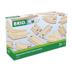 Brio World Coffret Evolution Intermédiaire -16 Rails - Accessoire pour circuit de train en bois - Ravensburger - Des 3 ans - 33402