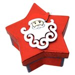 Lot de 10 boîtes forme étoile en carton à décorer