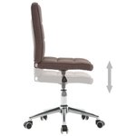 vidaXL Chaises à manger lot de 2 taupe tissu