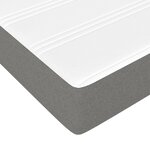 vidaXL Lit à sommier tapissier avec matelas Gris foncé 120x200cm Tissu