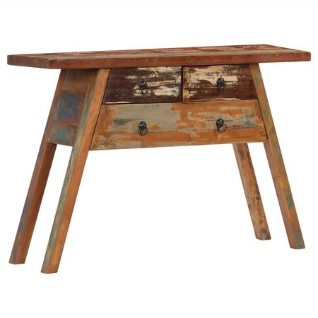 vidaXL Table console 110x30x75 cm Bois solide de récupération