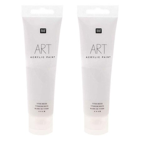 Peinture acrylique - Blanc de titane - 200 ml