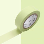 Masking Tape MT 1 5 cm Uni Pastel jaune citron