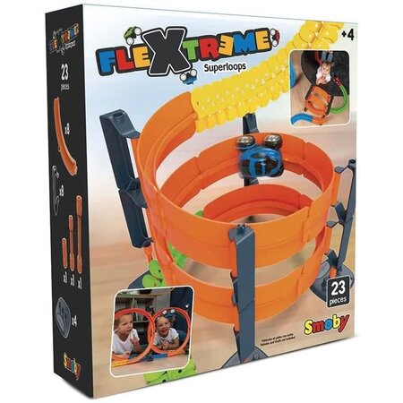 Smoby - flextreme - set superloops - création de looping - accessoire pour circuit voiture