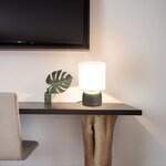 vidaXL Lampes de table 2 Pièces Bouton tactile Blanc E14