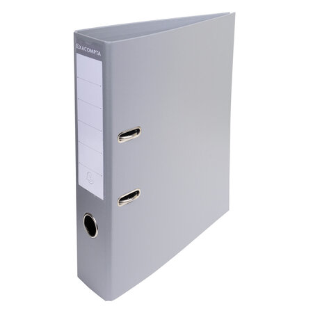 Classeur à levier PVC A4 dos de 70mm Gris EXACOMPTA