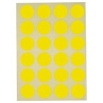 960 Étiquettes Jaune Ø 15