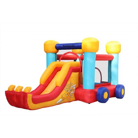 Château gonflable bobby avec toboggan et escalade 4m60  souffleur et sac de rangement inclus