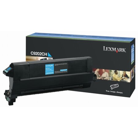 Toner laser cyan pour imprimante laser - capacité 14000 pages lexmark