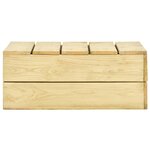 vidaXL Salon de jardin 3 Pièces Bois de pin imprégné