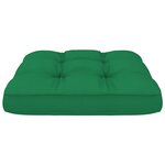 vidaXL Coussins de palette 2 Pièces vert tissu
