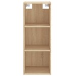 vidaXL Buffet haut Chêne sonoma 34 5x34x180 cm Bois d'ingénierie