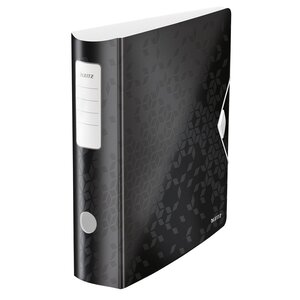 Classeur à levier 180° active wow a4 maxi polypropylène  dos 80 mm capacité 500 feuilles - noir