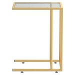vidaXL Table d'appoint pour ordinateur Noir 50x35x65 cm Verre trempé
