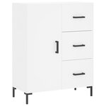 vidaXL Buffet blanc 69 5x34x90 cm bois d'ingénierie