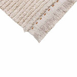 Tapis coton réversible - beige et camel - 170 x 240 cm