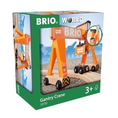 Brio World Grue-Portique - Accessoire pour circuit de train en bois - Ravensburger - Mixte des 3 ans - 33732
