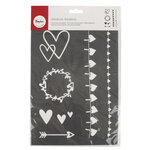 Pochoir de sérigraphie Coeur A4  1 pochoir+1 spatule