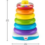 Fisher-price pyramide arc-en-ciel géante - 40 cm - 12 mois et +