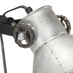 vidaXL Lampadaire avec 2 abat-jour Argenté E27 Fonte