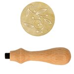Manche en bois pour cachet de cire + Tampon Arabesque