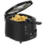 Friteuse 2 5 l noire bestron adf2000 1800 w