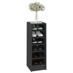 vidaXL Armoire à chaussures Gris brillant 31 5x35x92 cm Aggloméré