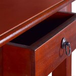 vidaXL Table console Marron classique 60x30x75 cm Bois d'acajou massif