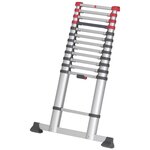 Hailo échelle télescopique flexline 260 380 cm aluminium 7113-131