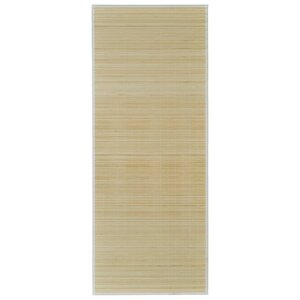 vidaXL Tapis en bambou naturel à latte rectangulaire 150 x 200 cm