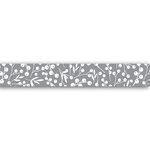 Masking tape Feuillages de Noël argenté 10 m