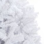 vidaXL Arbre de Noël artificiel pré-éclairé et boules 500 cm blanc